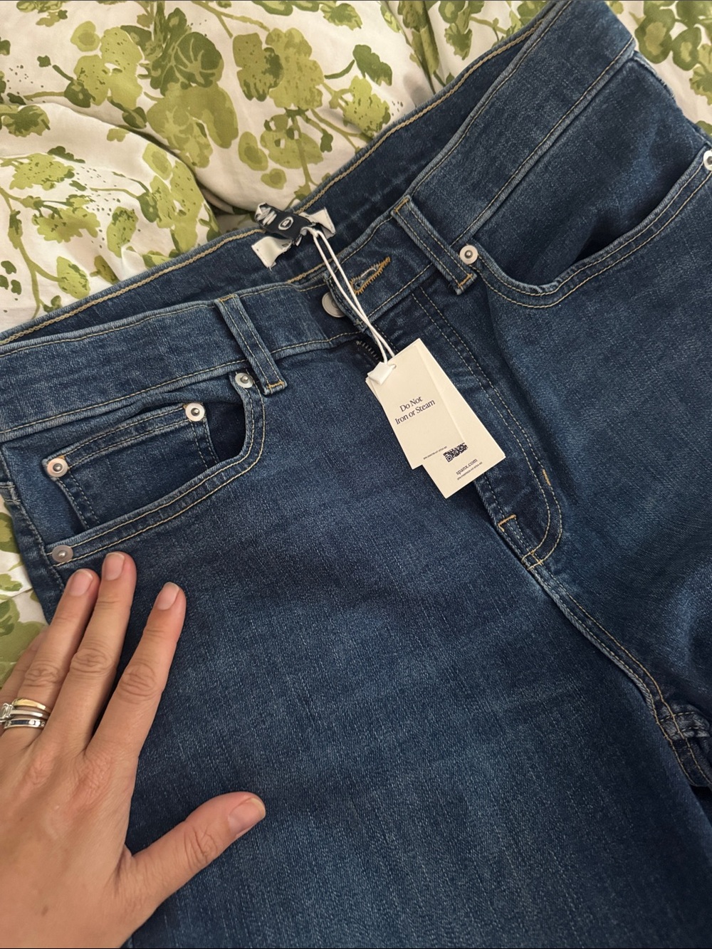 Spanx Size 12 NWT- Classic Dark Blue Women's Straight Jeans